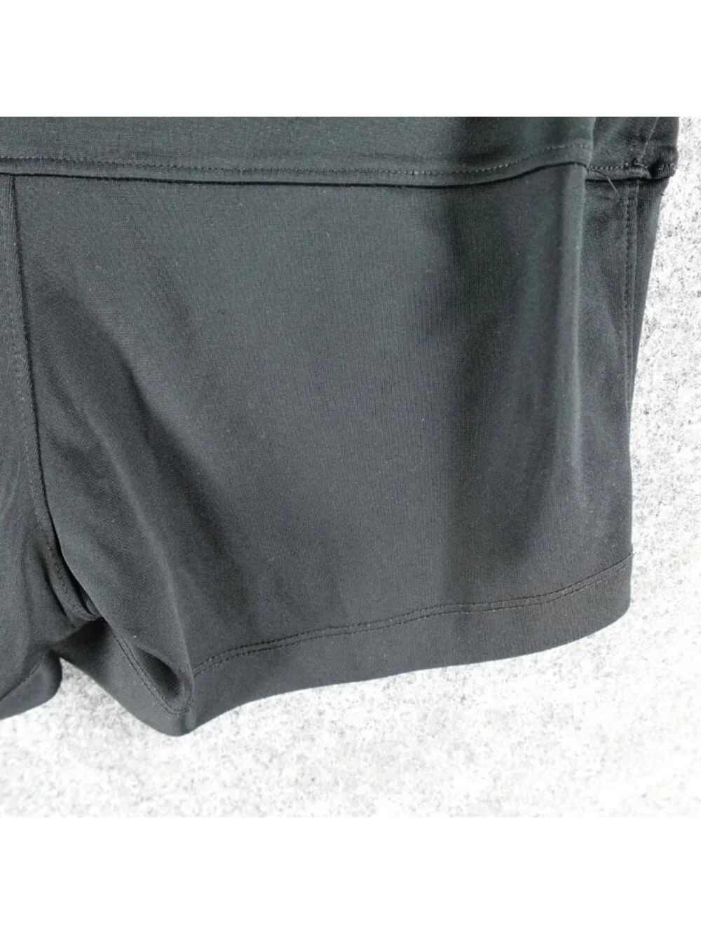 Nike Dri-Fit Athletic Running Shorts‎ Womens S Black Neon Waistband Gym Training
